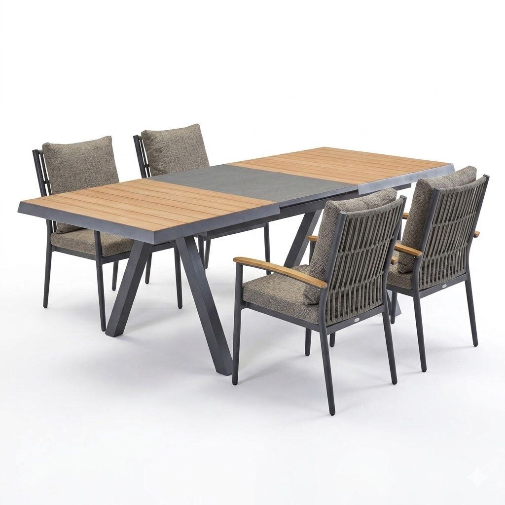 LC Garden Avento Gartenmöbel-Set Tisch 160/210x100cm
