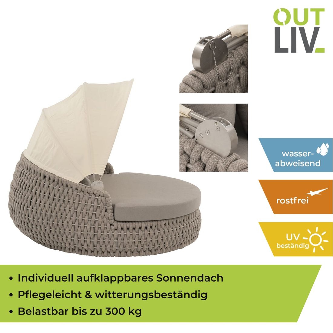 OUTLIV. Leon Loungeinsel Rope/Olefin