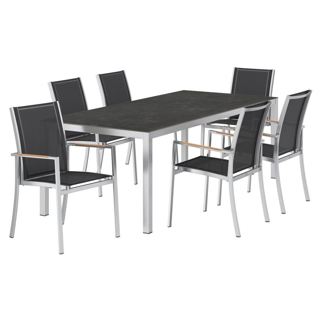 OUTLIV. Oviedo Gartenmöbel-Set L (6 Plätze) Tisch 220x100cm