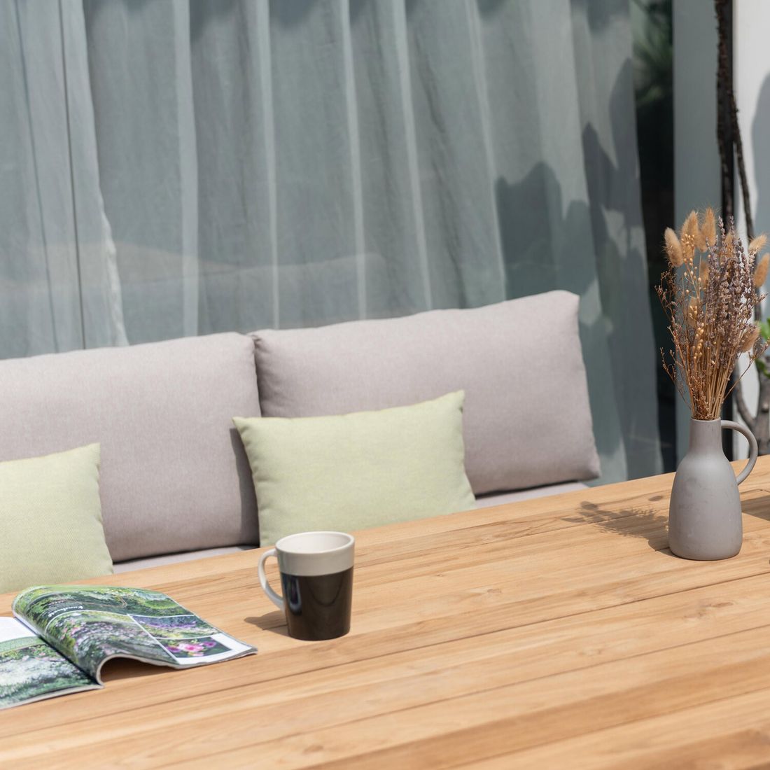 LifestyleGarden Jimmy Gartenmöbel-Set L (6 Plätze) Tisch 216x99cm