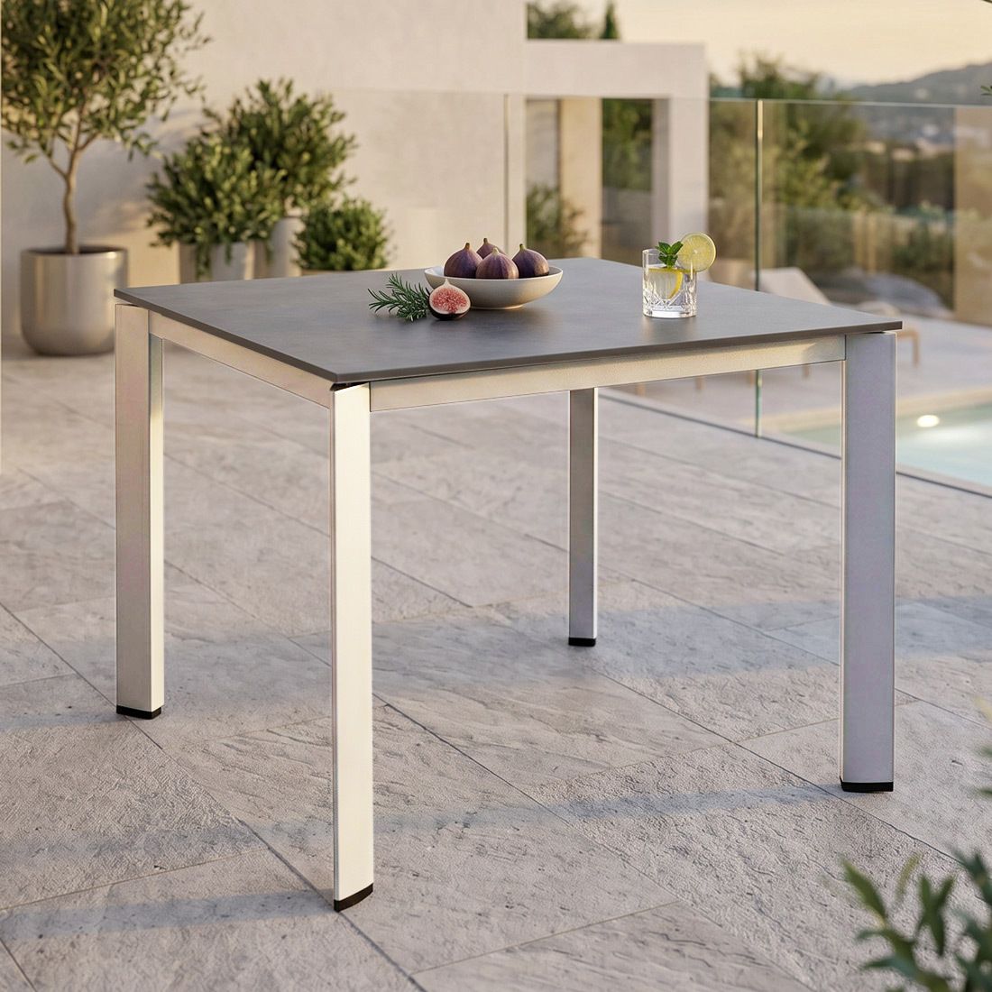 Kettler Edge Gartentisch 95x95cm Aluminium/HPL