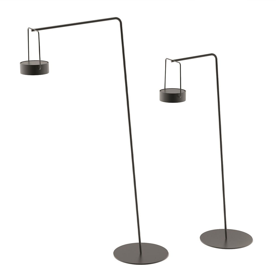 Solpuri Moon Solar-Pendelleuchte Aluminium schwenkbar