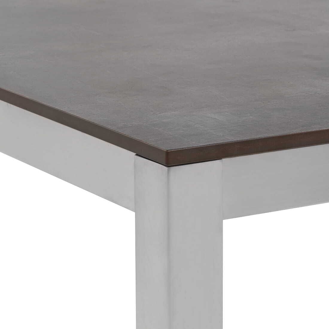 OUTLIV. Gartentisch 90x90cm Edelstahl/HPL