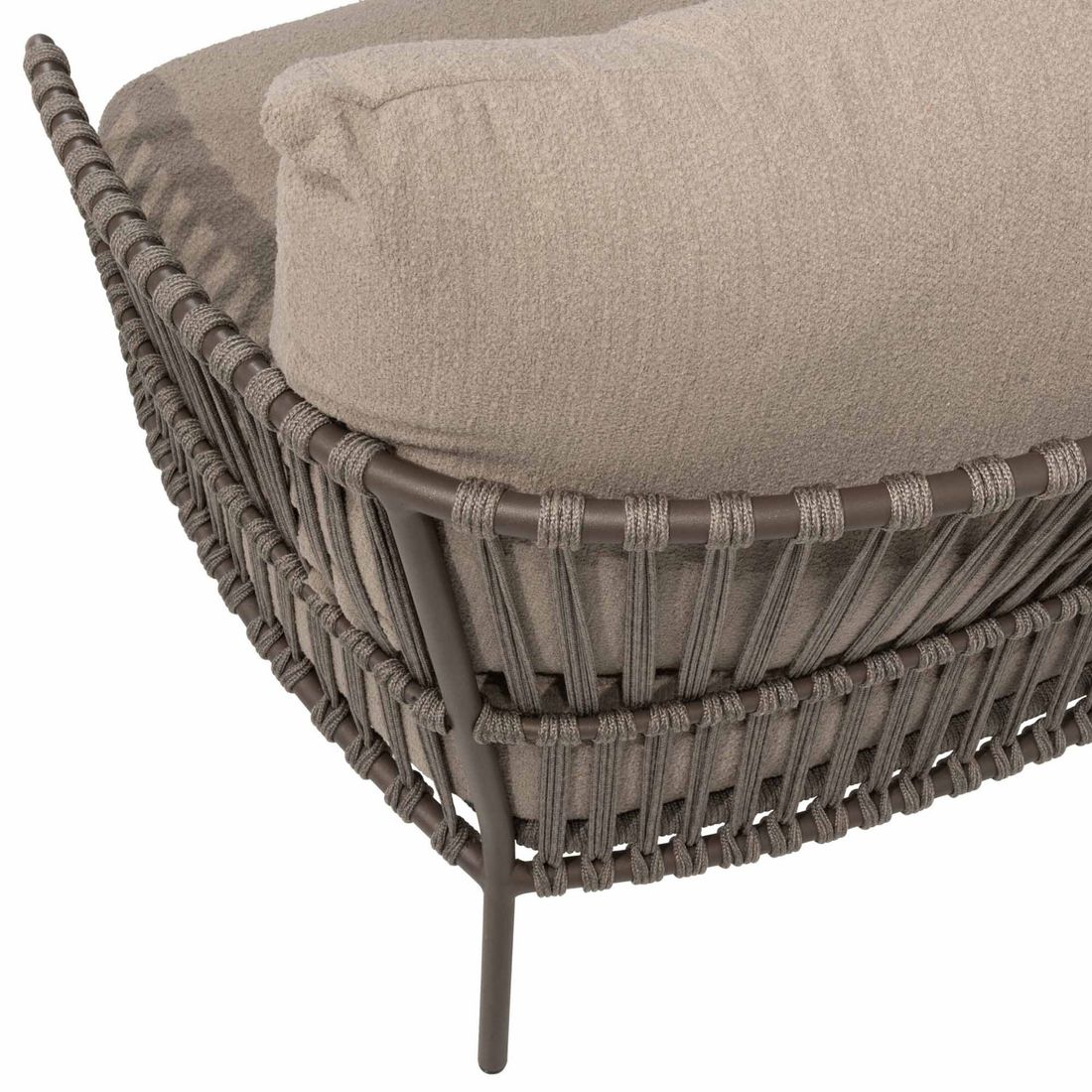 4Seasons Capalbio Loungesessel Edelstahl/Rope/Olefin