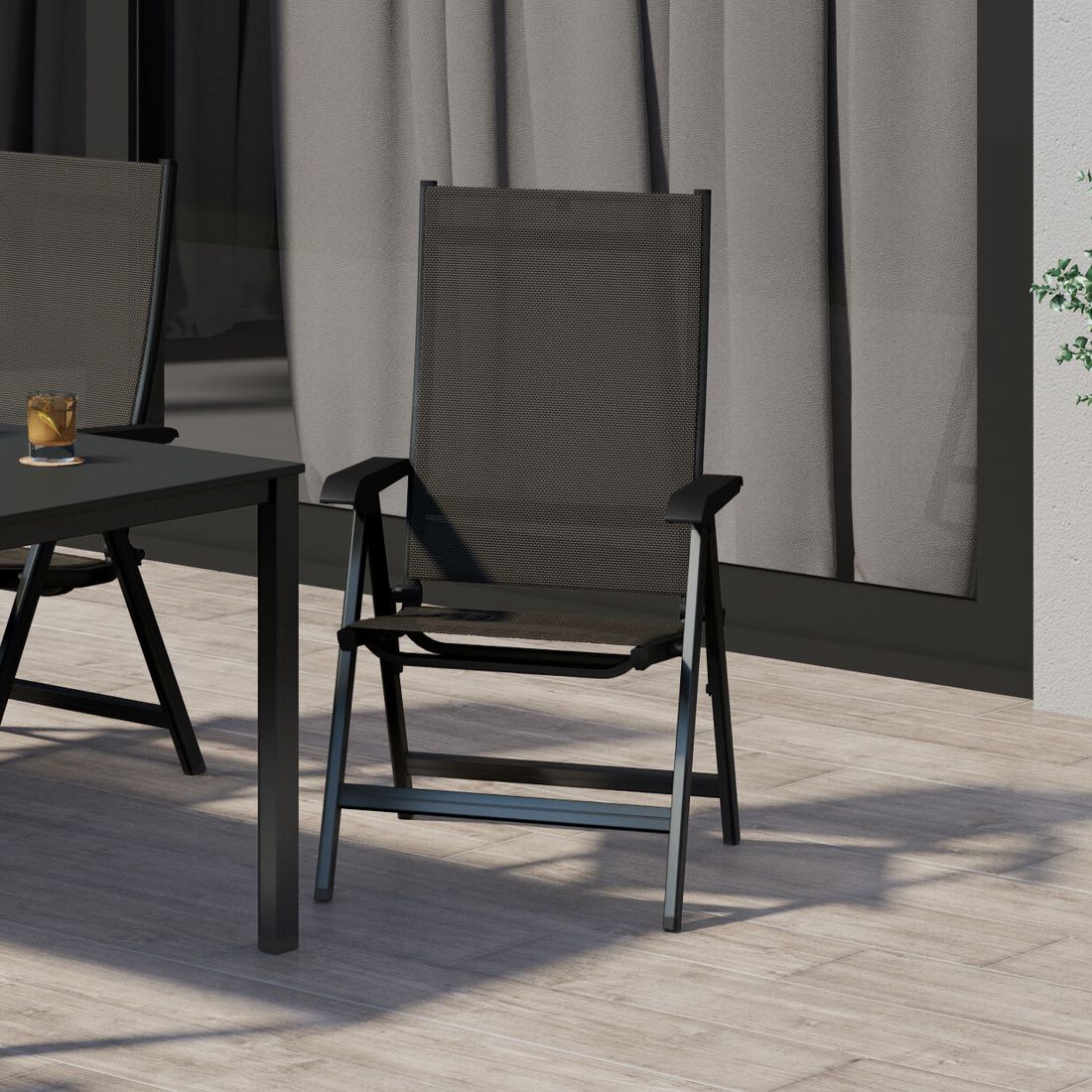 Kettler Base Klappsessel verstellbar Aluminium/Outdoorgewebe