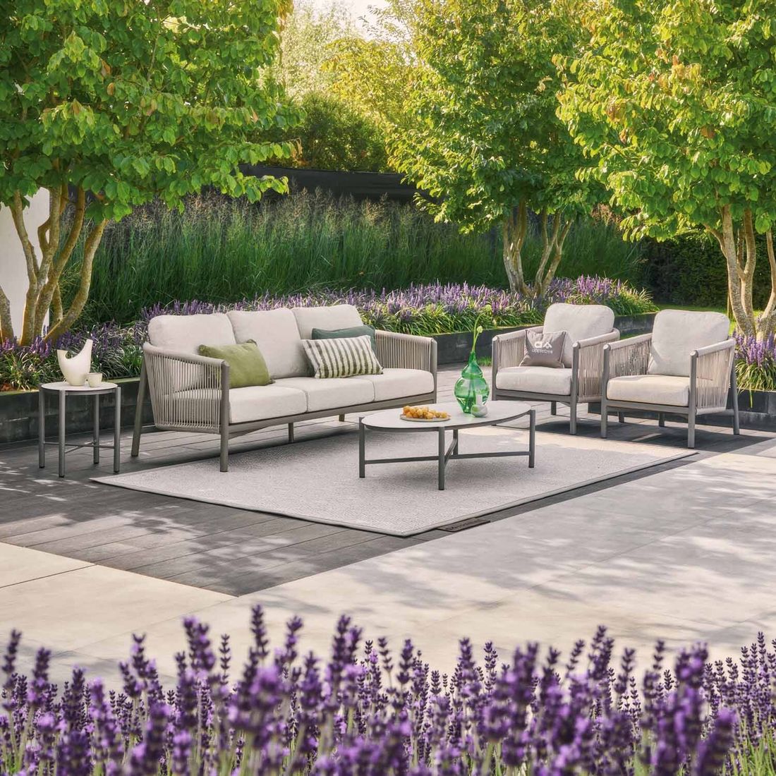 Apple Bee Bora Bora Loungeset inkl. Loungetisch Aluminium/Rope/Bee Wett