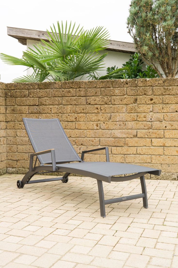 Zebra Fly Gartenliege Aluminium/Textilene