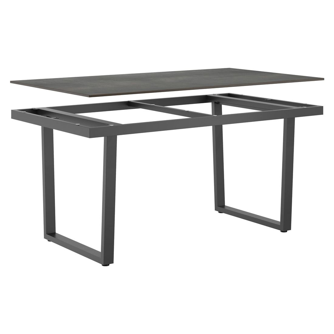 OUTLIV. Gartentisch 160x90cm Edelstahl/HPL Gerade Kante