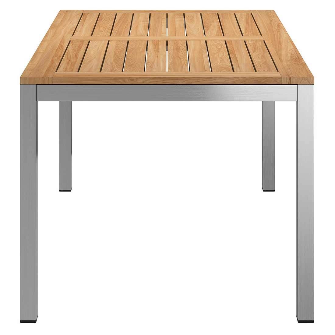 OUTLIV. Gartentisch 160x90cm Edelstahl/Teak