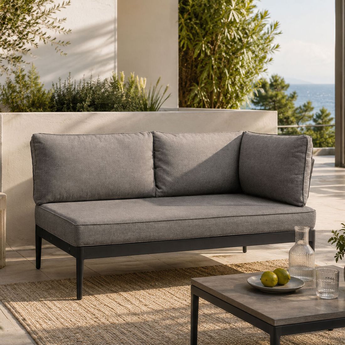 LifestyleGarden Topaz Gartenloungesofa Aluminium/Olefin