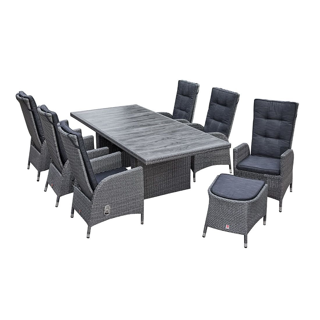 LC Garden Barcelona Loungehocker Geflecht/Kunstfaser