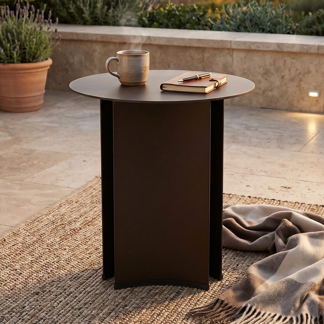 ROOLF Living Dolly Loungetisch Aluminium