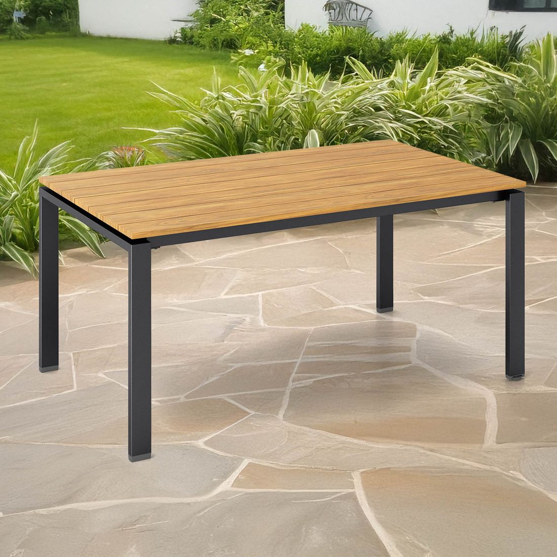 Kettler Float Gartentisch Aluminium/Teak