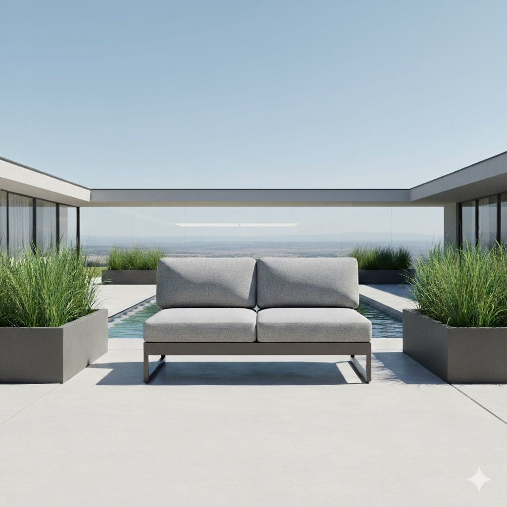 Kettler Ocean Skid Platform Gartenloungesofa Aluminium/Olefin