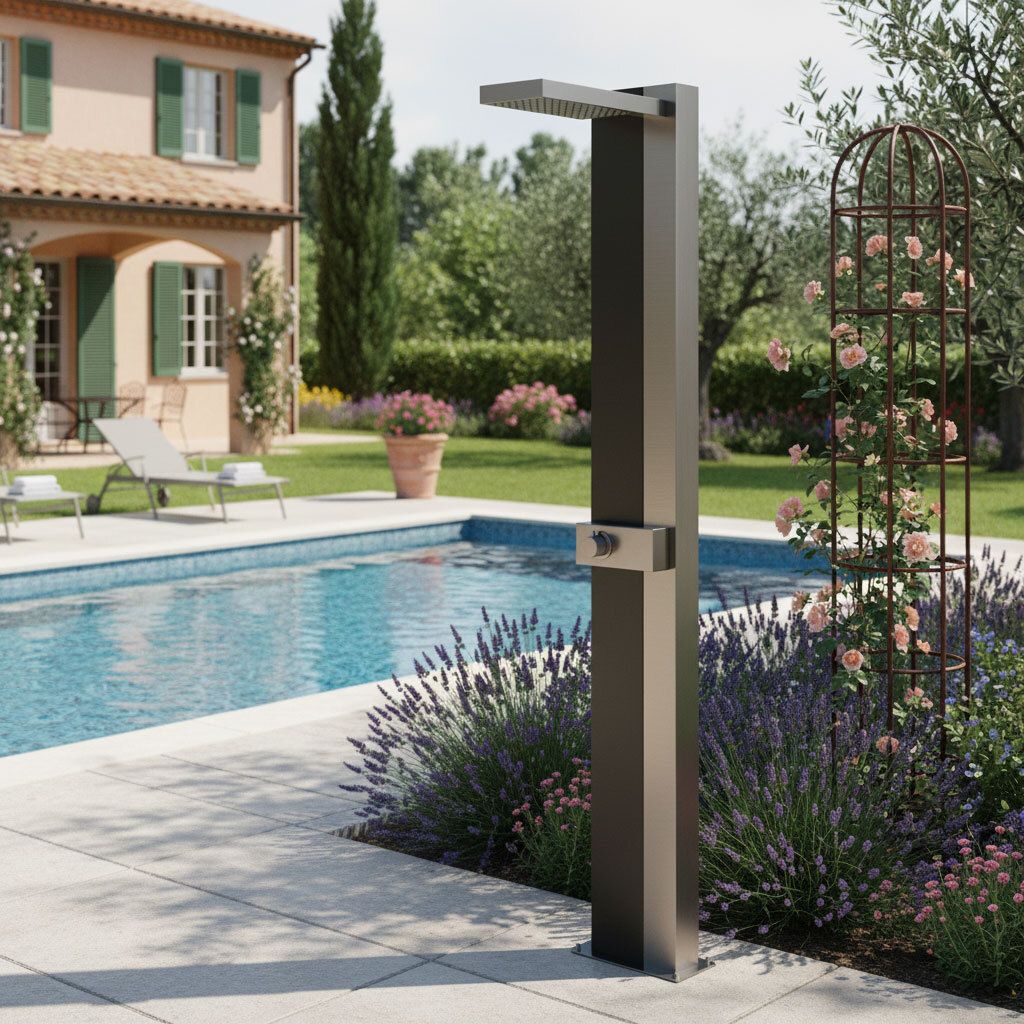 Ideal Tonga Garten Solardusche Edelstahl