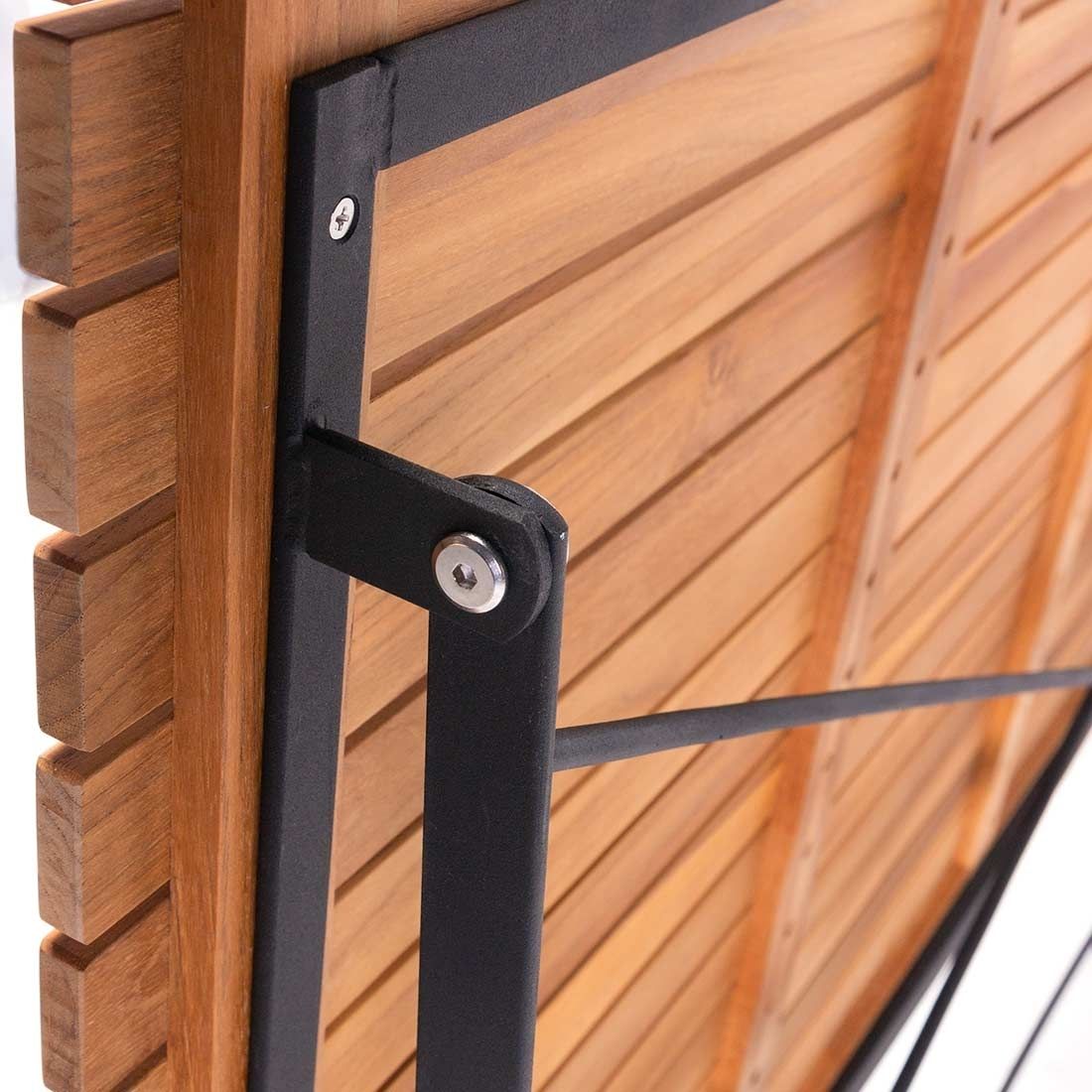 OUTLIV. Lindau Biergartentisch 120x80cm Stahl/Teak