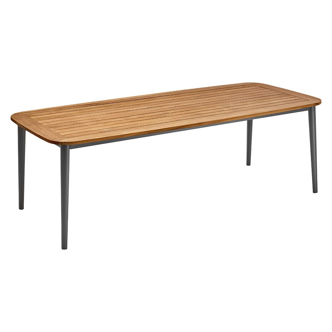 Solpuri Charlie Gartentisch 230x100 cm Aluminium/Teak