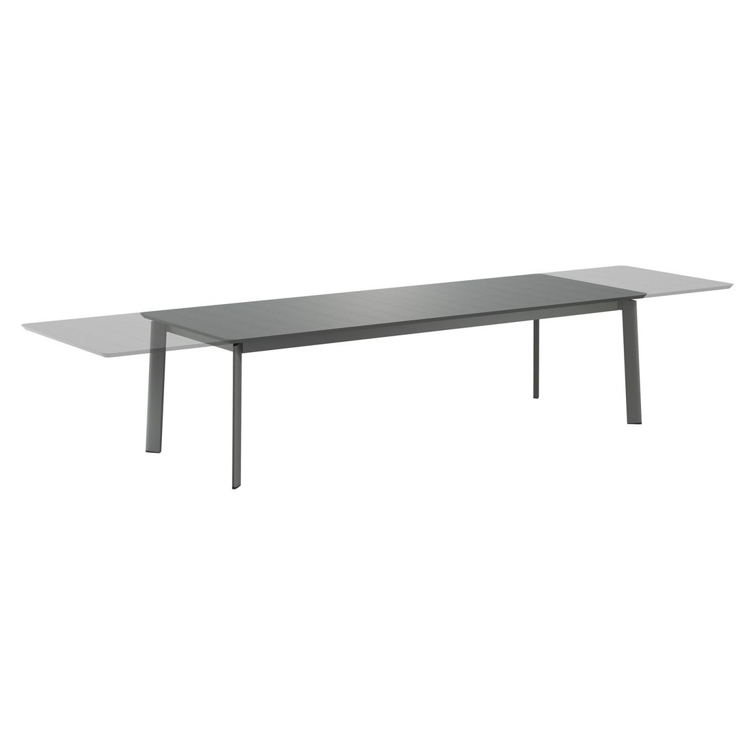 OUTLIV. Milano Ausziehtisch 266/331/396x110cm Aluminium