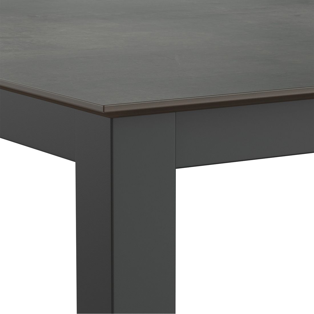 OUTLIV. Gartentisch Aluminium/HPL Schweizer Kante