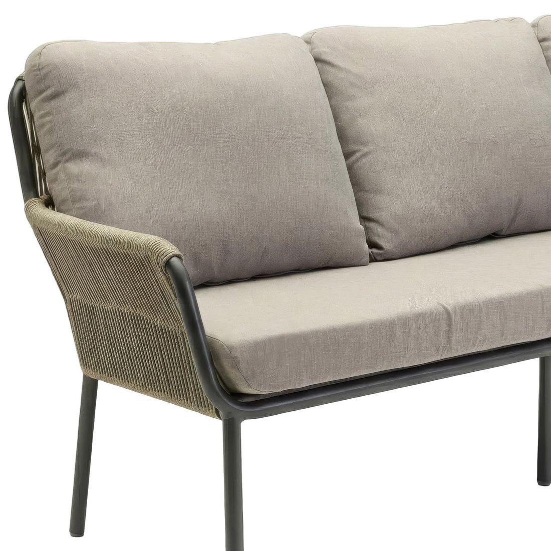 LC Garden Como Diningsofa Aluminium/Rope/Olefin