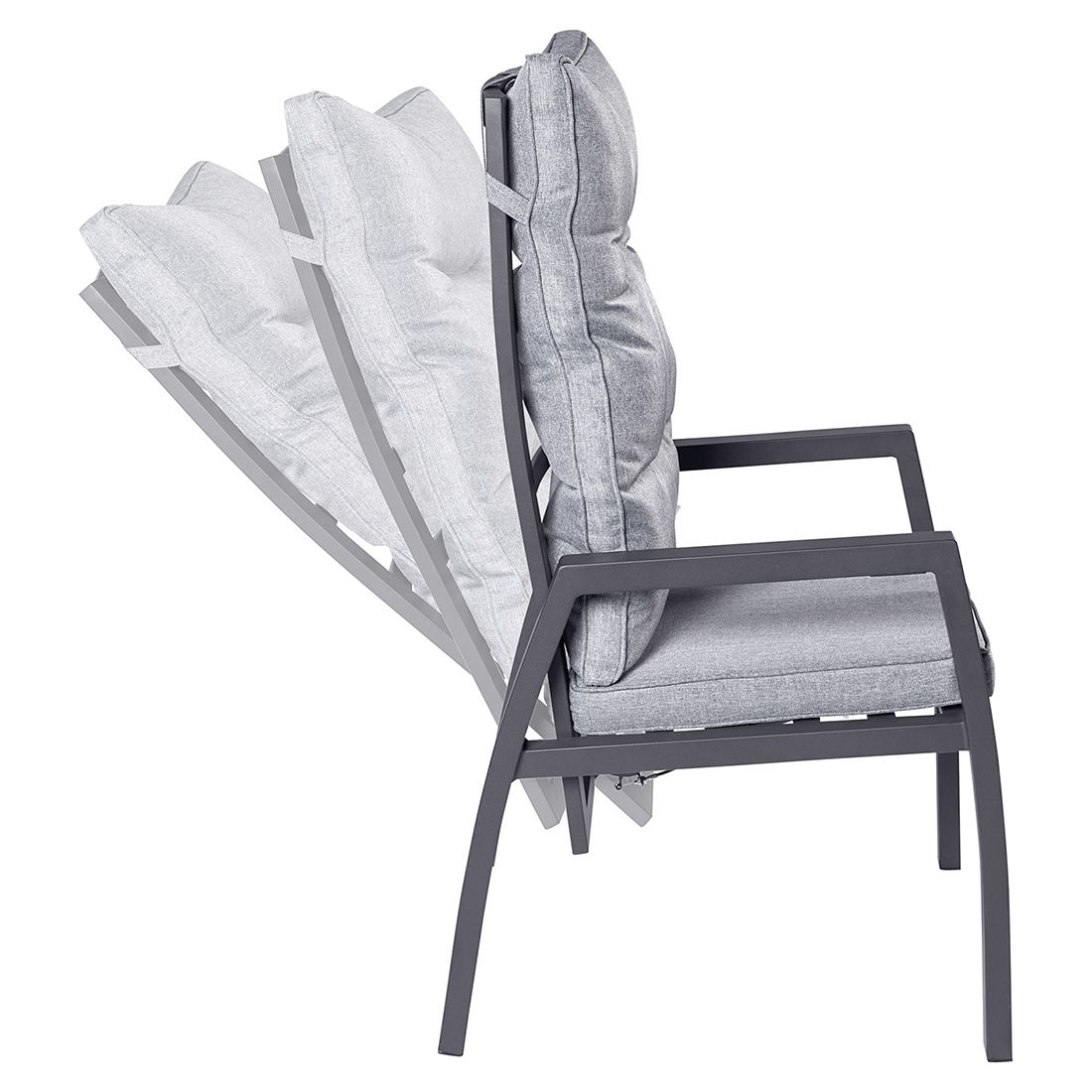 LC Garden Bondino II Gartenmöbel-Set L verstellbar (6 Plätze) Tisch 200/260x100cm