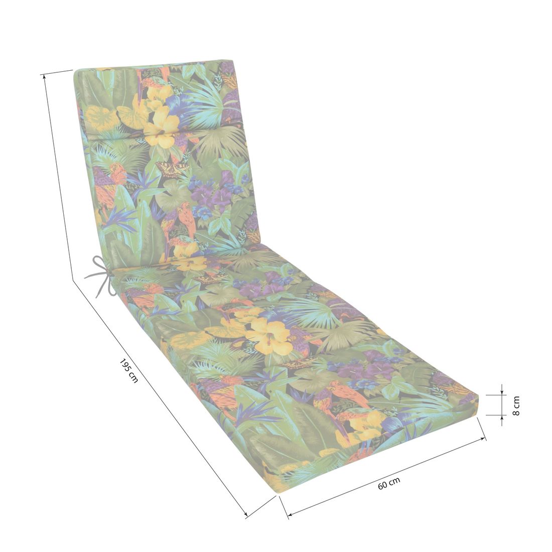 KETTtex Florida Gartenliegenauflage 60x195cm Acryl
