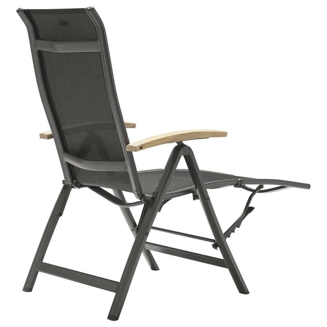 Hartman Alice Komfort-Relaxsessel Aluminium/Textilene mit Teak-Armlehnen