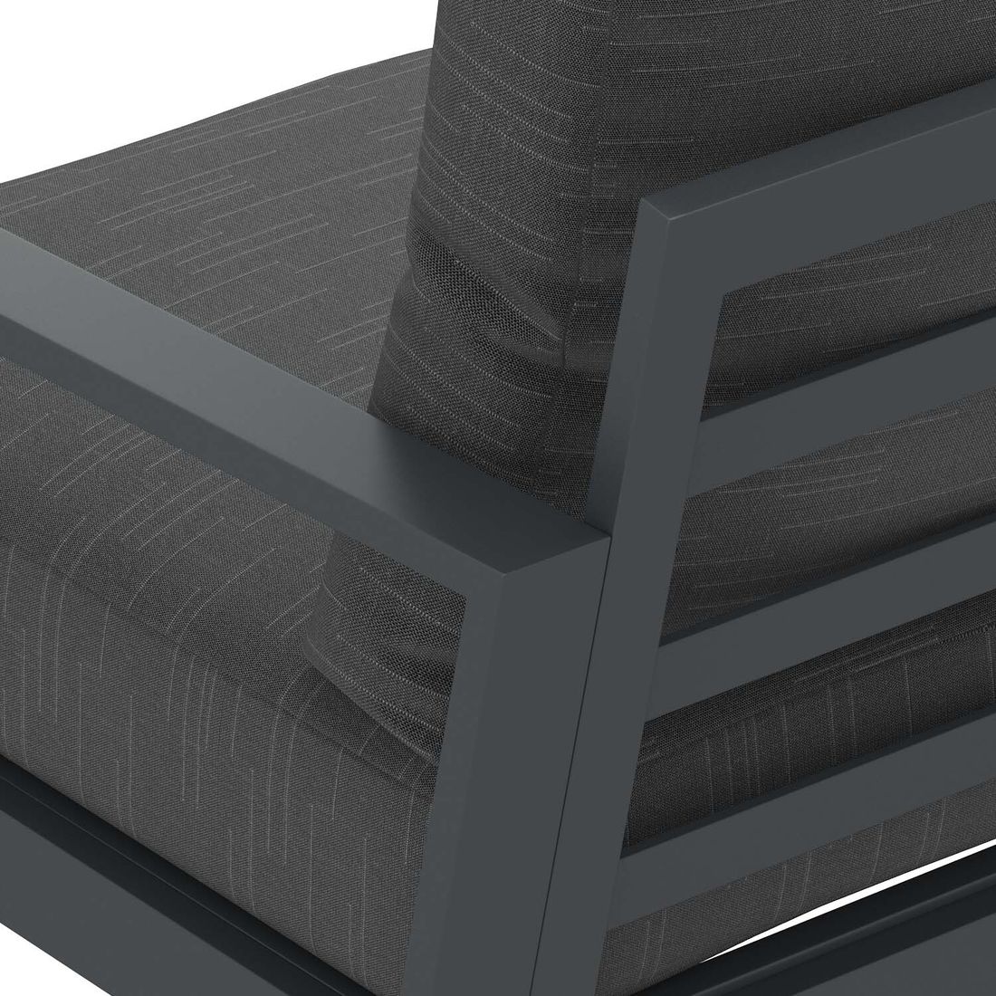 OUTLIV. Atlanta Low Dining Dininglounge Tisch 150x90cm Aluminium/Olefin