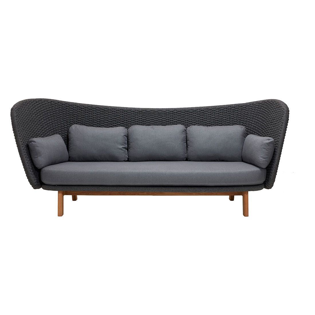 Cane-Line Peacock Wing Gartenloungesofa Teak/Rope/Acryl