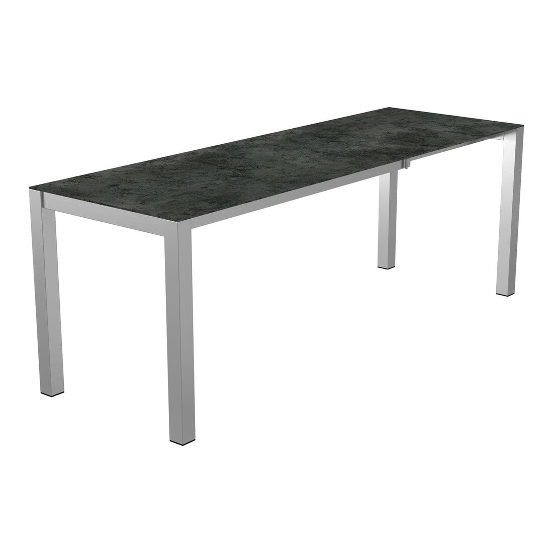 OUTLIV. Ausziehtisch 140/178/210x70cm Edelstahl/Glas