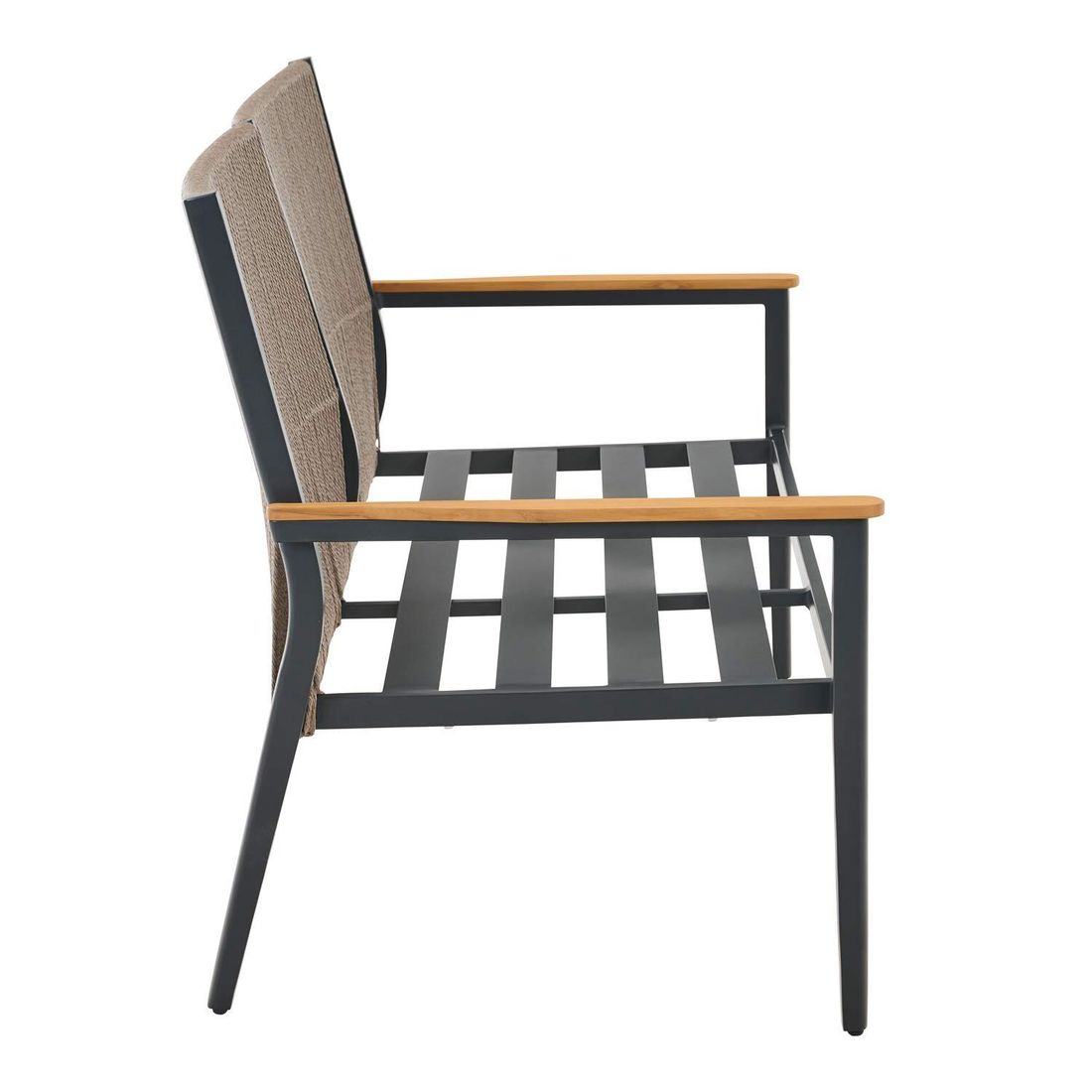Siena Garden Liguria Diningsofa Aluminium/Gardino-Geflecht/Polyester