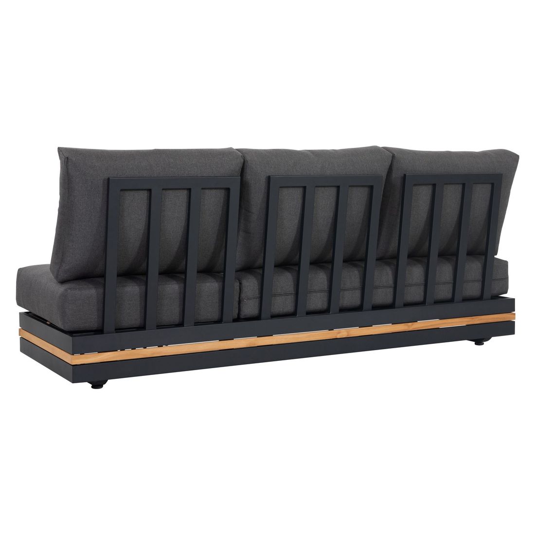 OUTLIV. Triest Ecklounge inkl. Loungetisch Aluminium/Teak/Spunpolyester