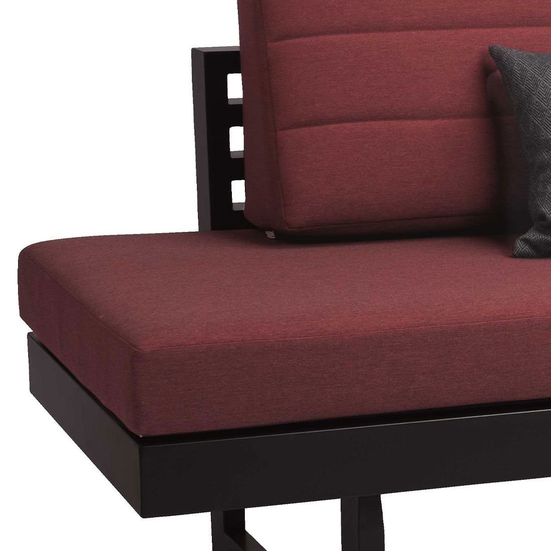 Stern New Holly Diningsofa verstellbar Aluminium/Outdoorstoff