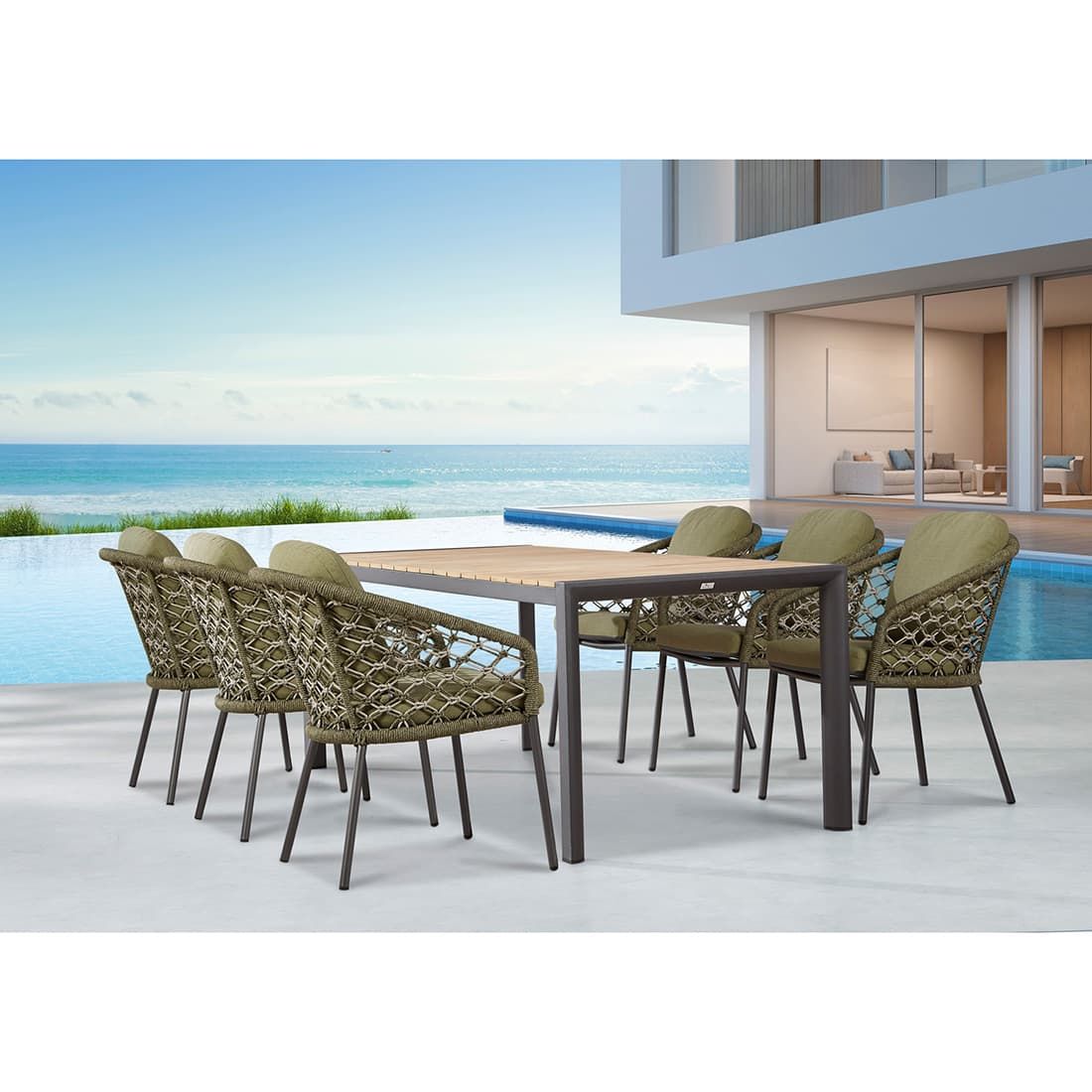 Best Mali Gartensessel Aluminium/Rope/Sunbrella