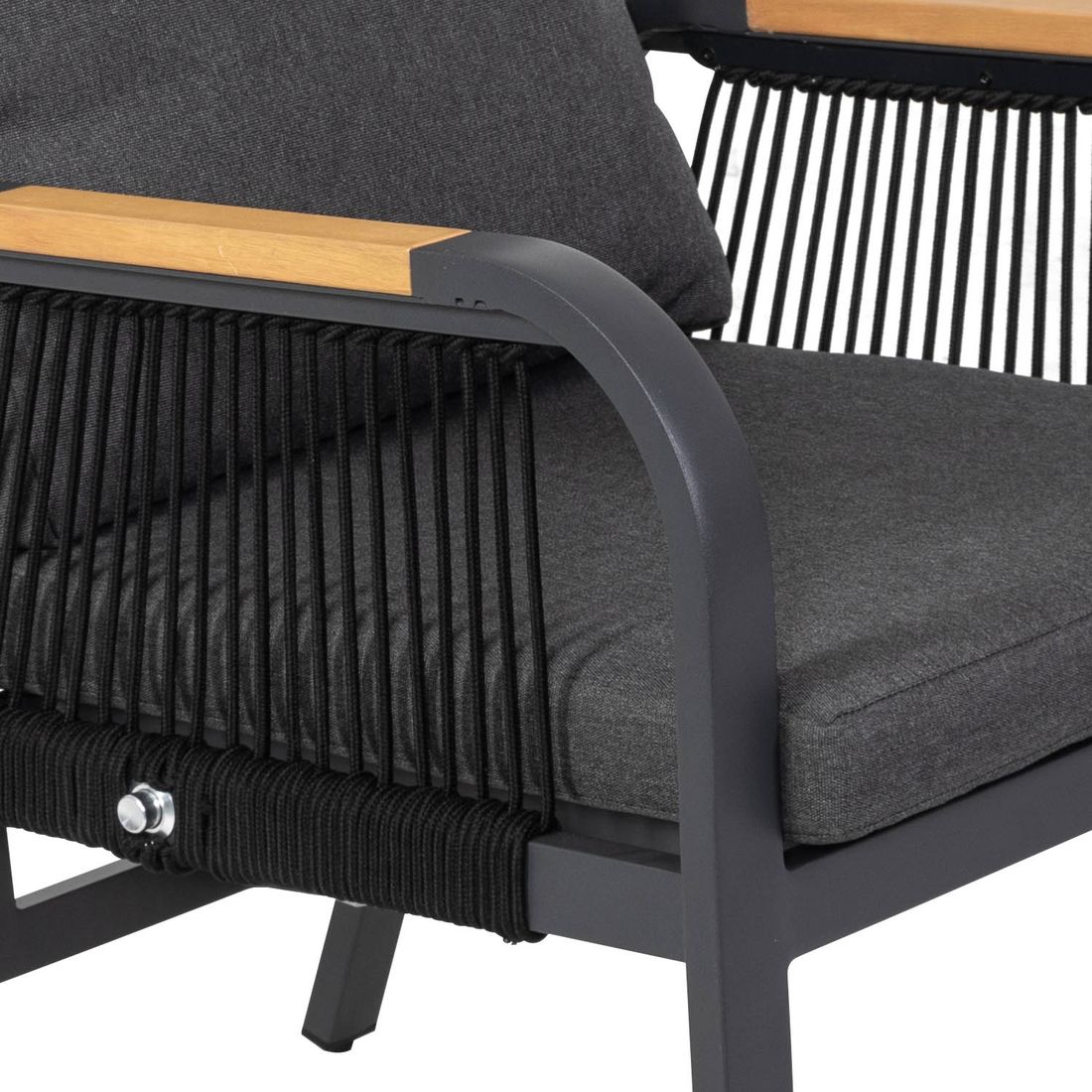 OUTLIV. Siena Gartensessel verstellbar Aluminium/Rope/Spun Polyester