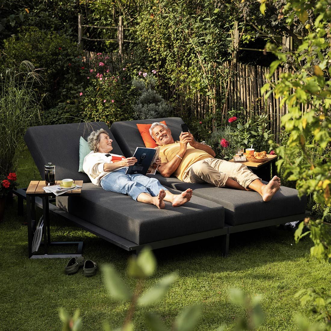 Kettler Pure Daybed Aluminium/Sunbrella