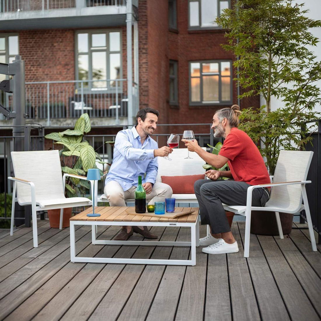 Kettler Diamond Loungesessel Aluminium/Outdoorgewebe