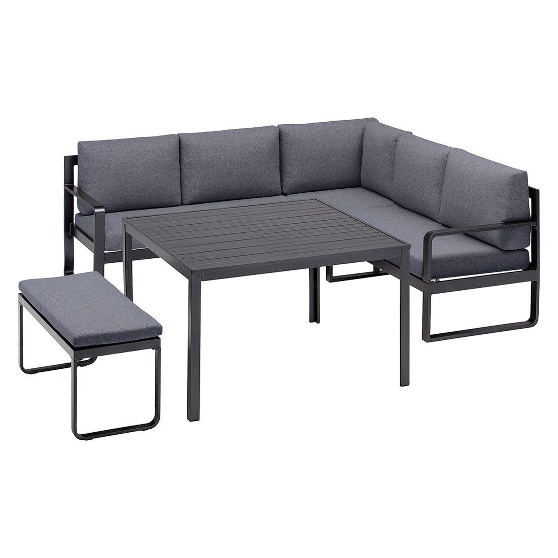 Kettler Ocean Casual Dining Dininglounge Tisch 112,5x112,5cm Aluminium/Polyester