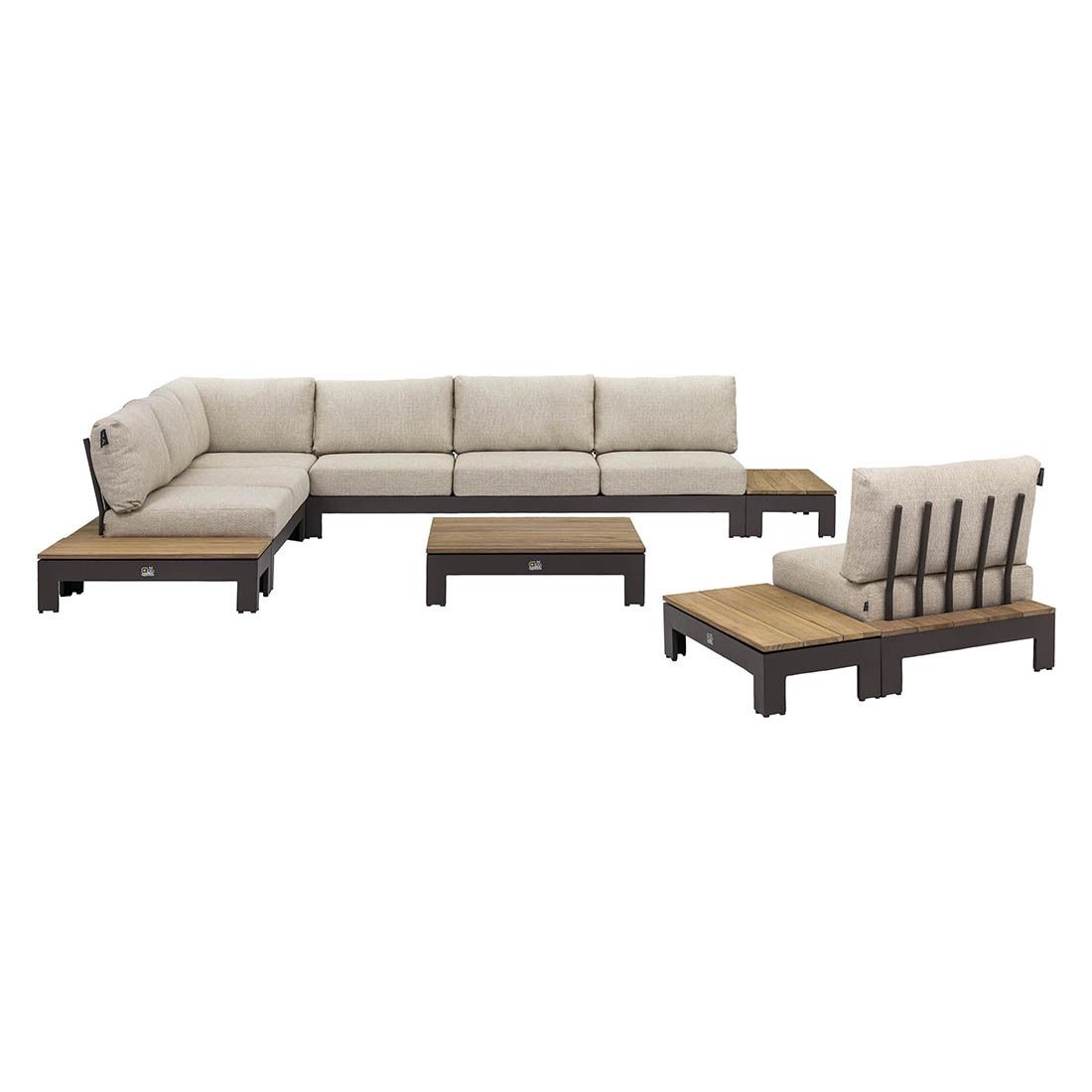 Apple Bee Sticks & More Ecklounge inkl. Loungetische Aluminium/Bee Wett