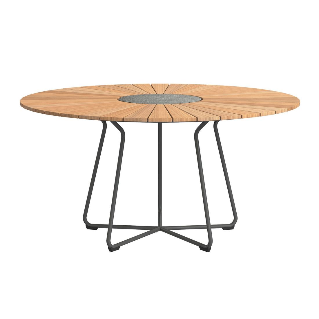HOUE Circle Gartentisch Aluminium/Bambus