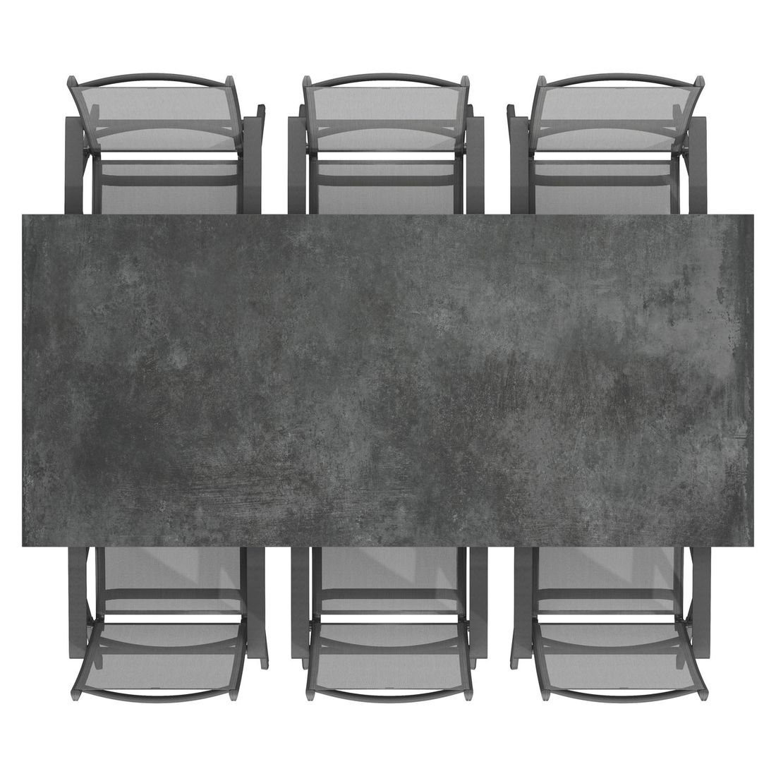 Kettler Basic Plus Gartenmöbel-Set mit OUTLIV. Tisch Aluminium/Keramik