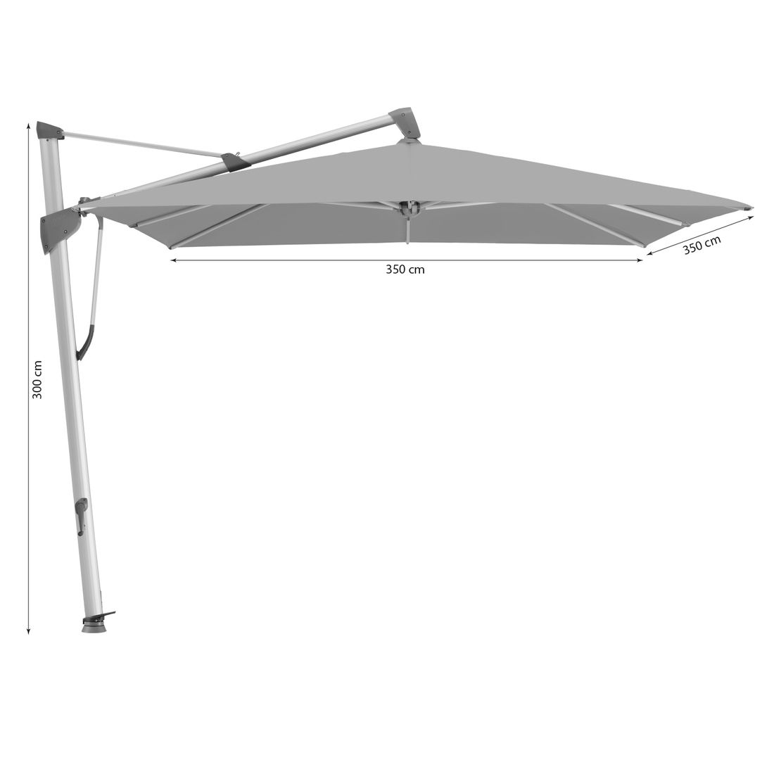 Glatz Sombrano S+ Ampelschirm 350x350cm