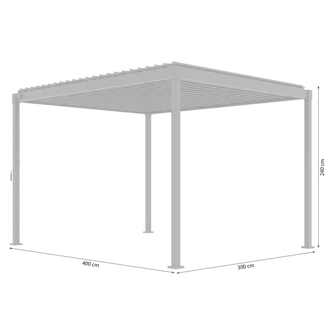 Mirador Solid Gartenpergola 300x400x240cm