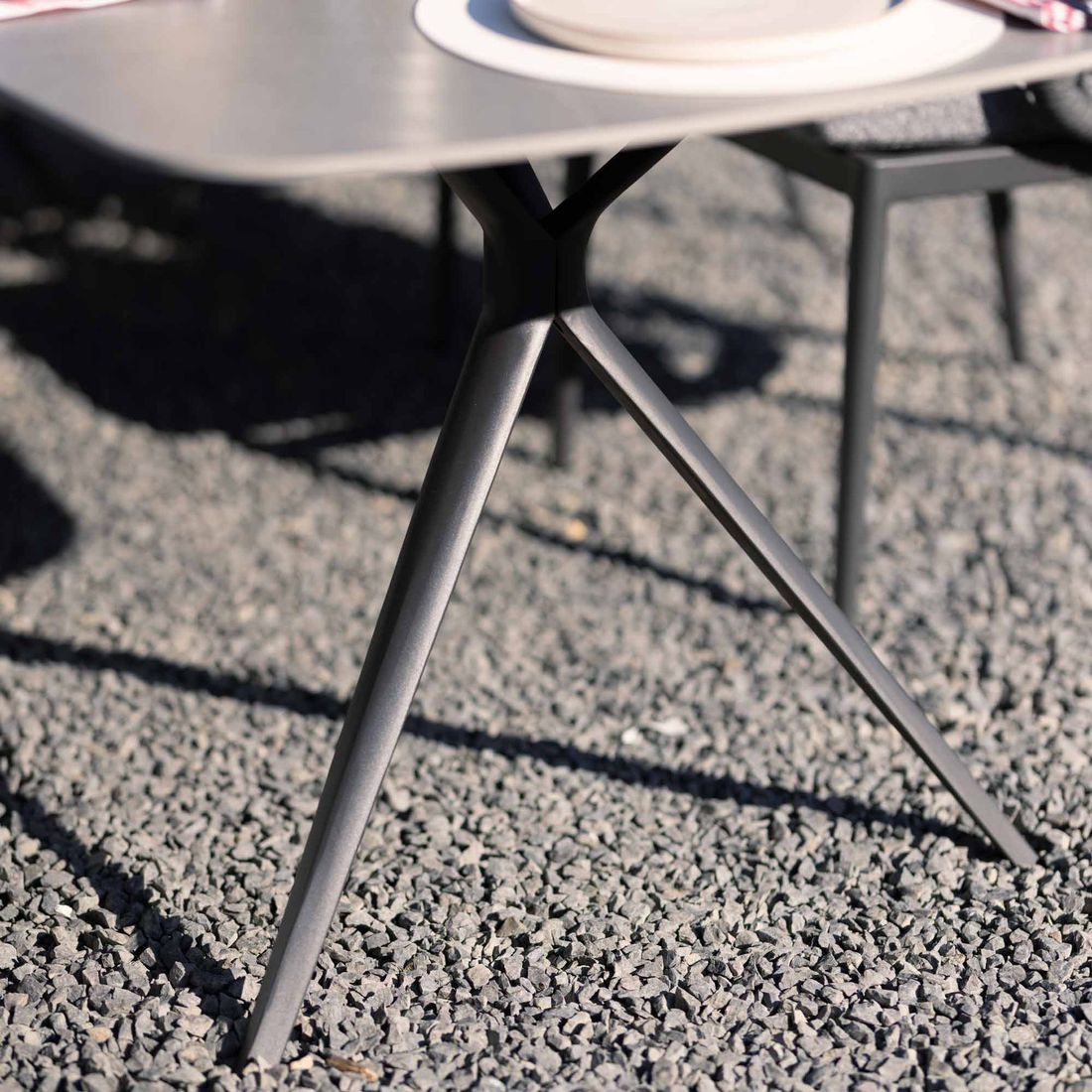 Interliving 7012 Gartentisch 220x100cm Aluminium/Sinterstone