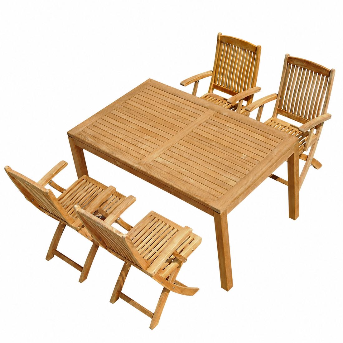 Zebra Bali Gartenmöbel-Set M (4 Plätze) Tisch 160x90cm