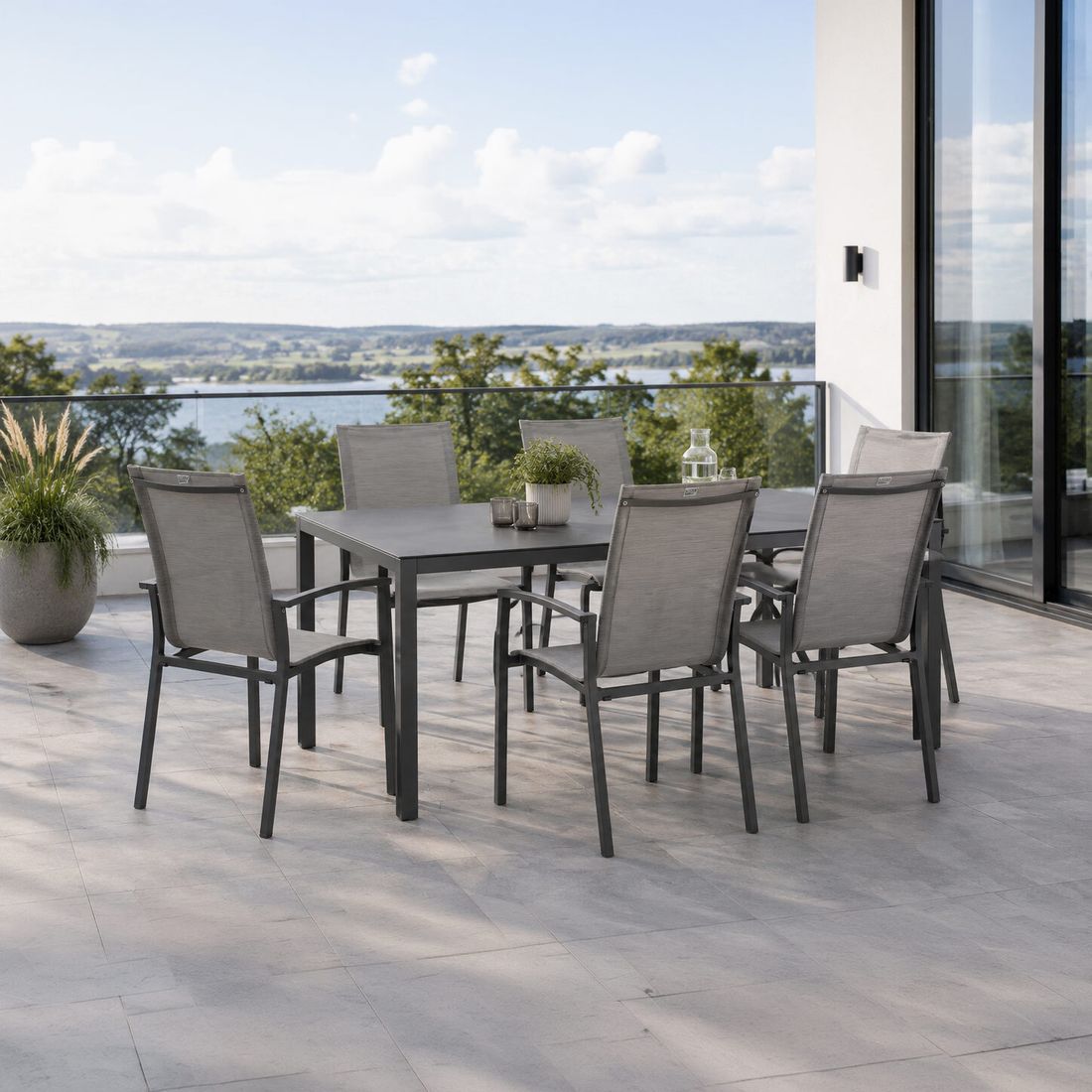 Stern Evoee Gartenmöbel-Set L (6 Plätze) mit OUTLIV. Tisch 220x100cm