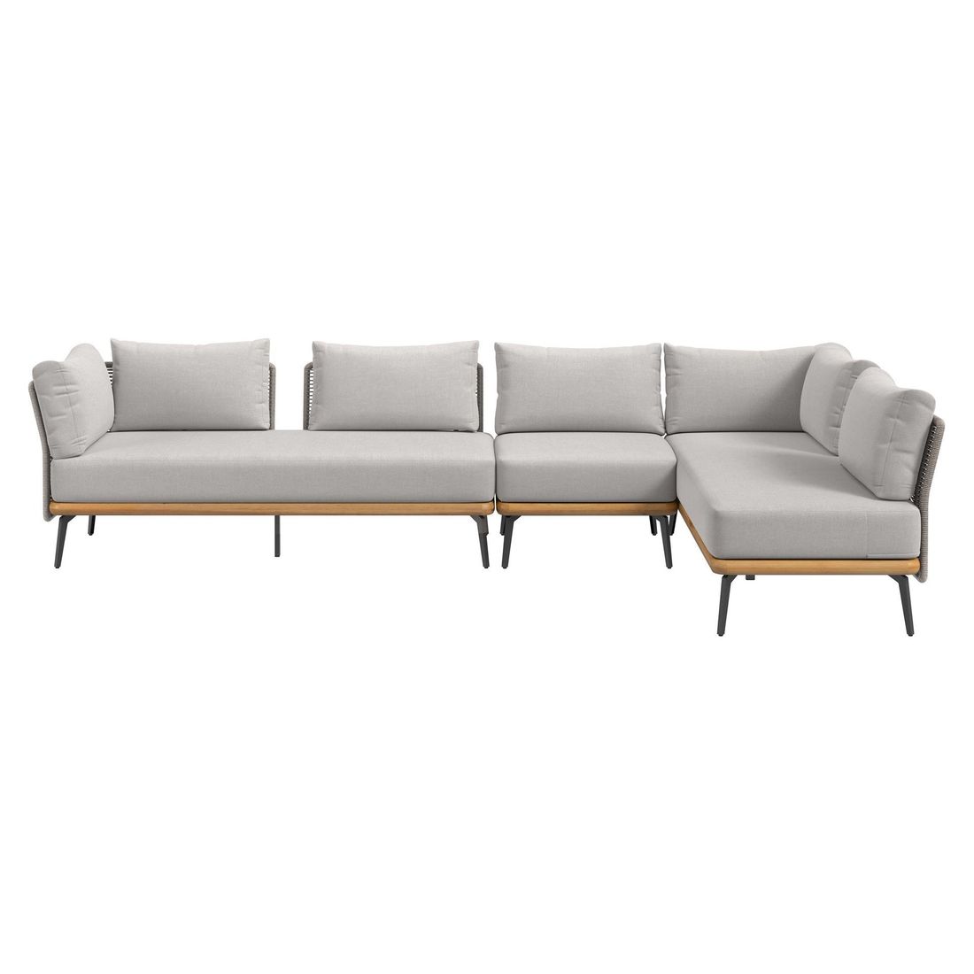 OUTLIV. Ava Dininglounge Akazie/Rope/Polyester
