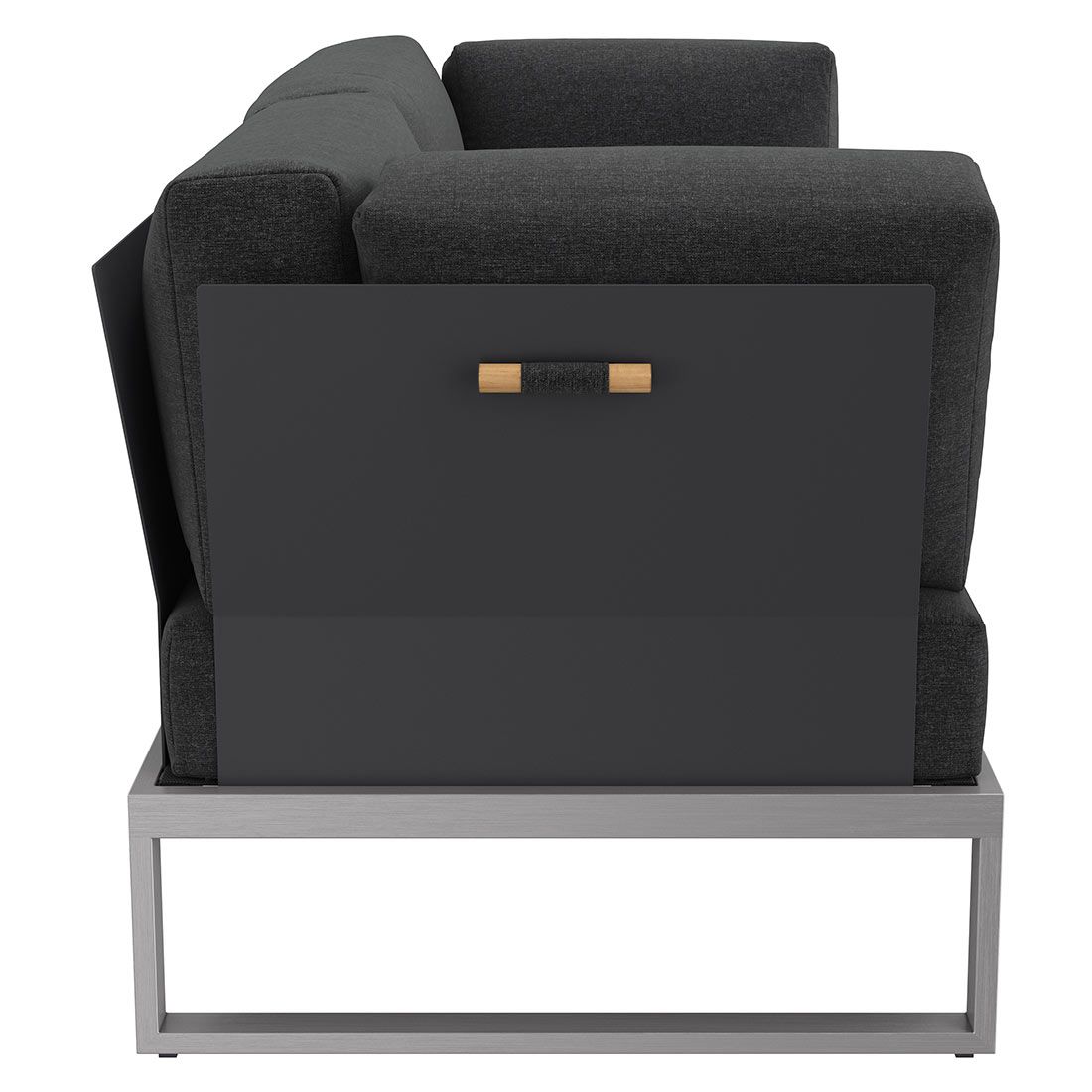 OUTLIV. Capri Gartenloungesofa Edelstahl/Polyester