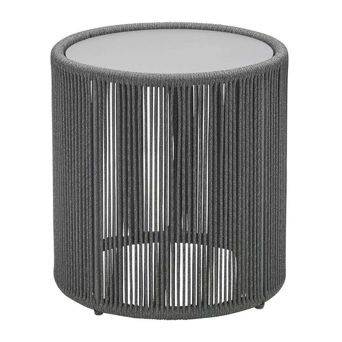Musterring Formentera Beistelltisch Ø44,4cm Aluminium/Kordelbespannung