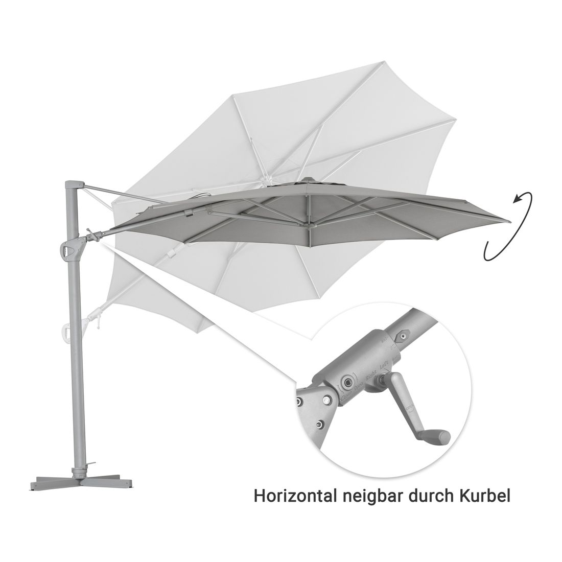 OUTLIV. Saint Tropez Ampelschirm Ø350cm
